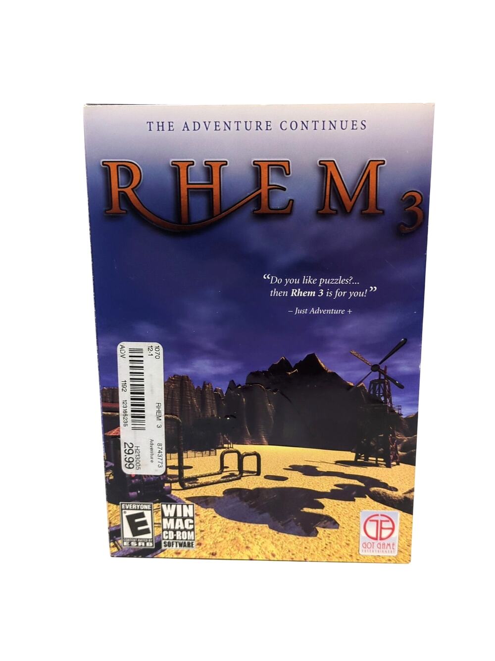 Rhem 3 WIN MAC CD-Rom Puzzle Adventure Software Brand New Sealed 2008 Got Game